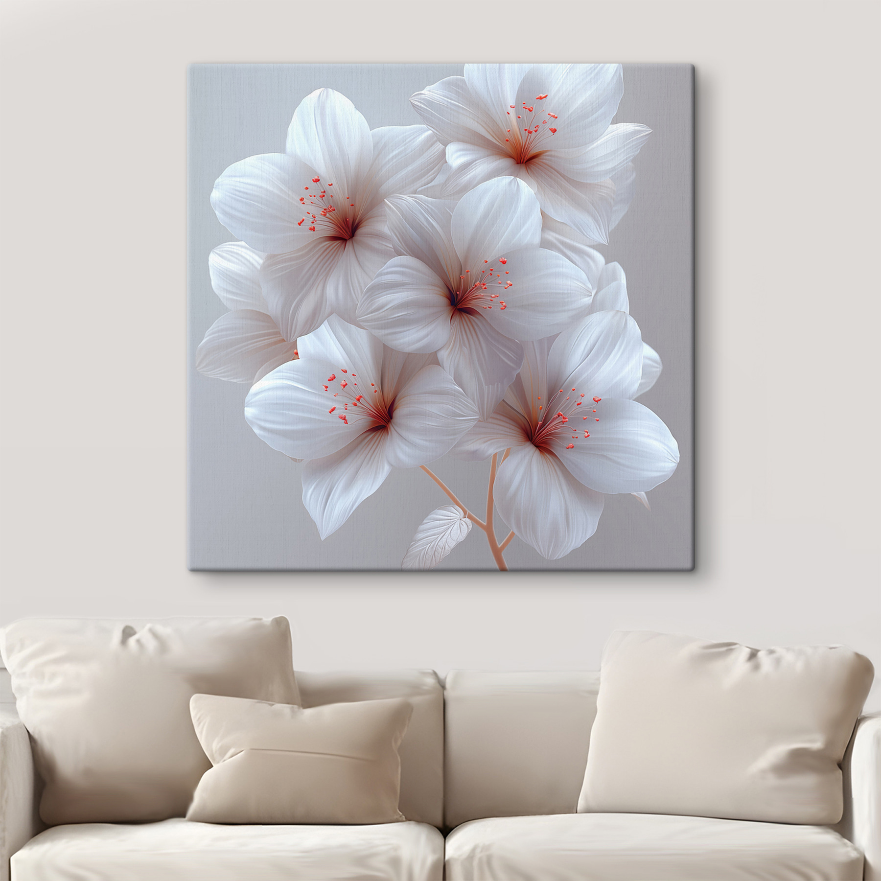 Group of white flowers