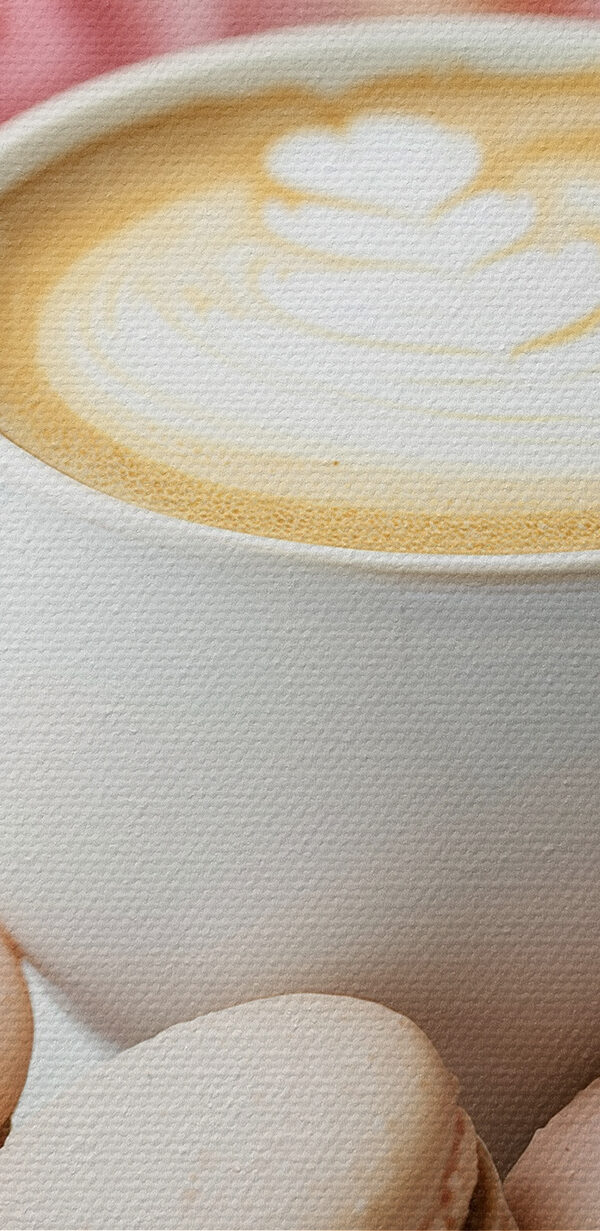 Tasse de café et biscuits sur une assiette Tasse de café et biscuits sur une assiette