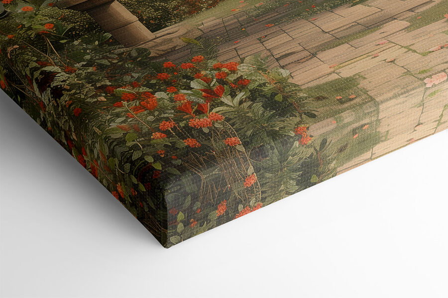 Chapiteau dans un jardin
