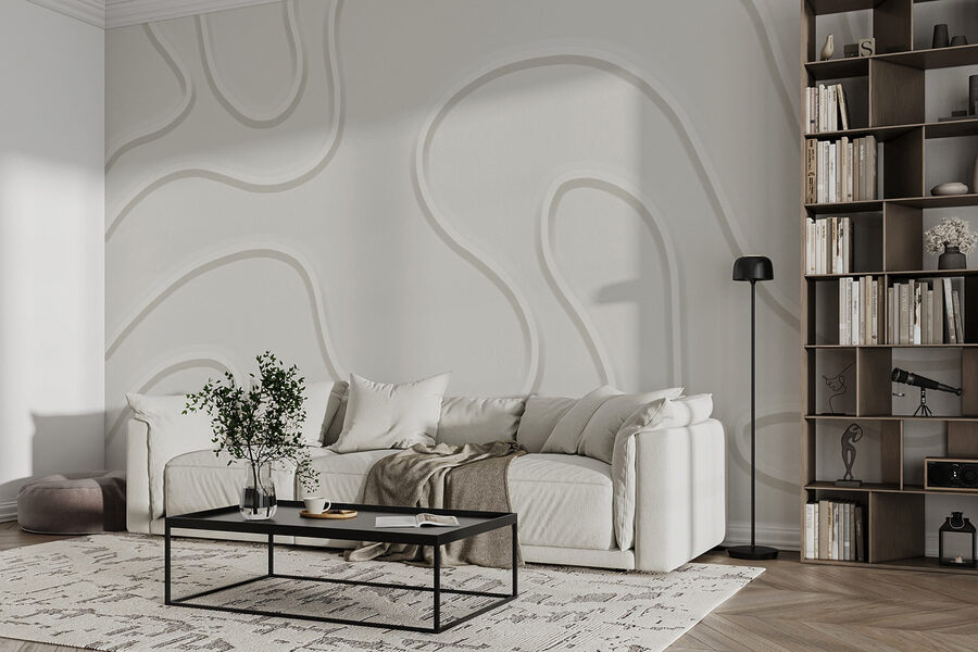 Surface blanche avec des lignes