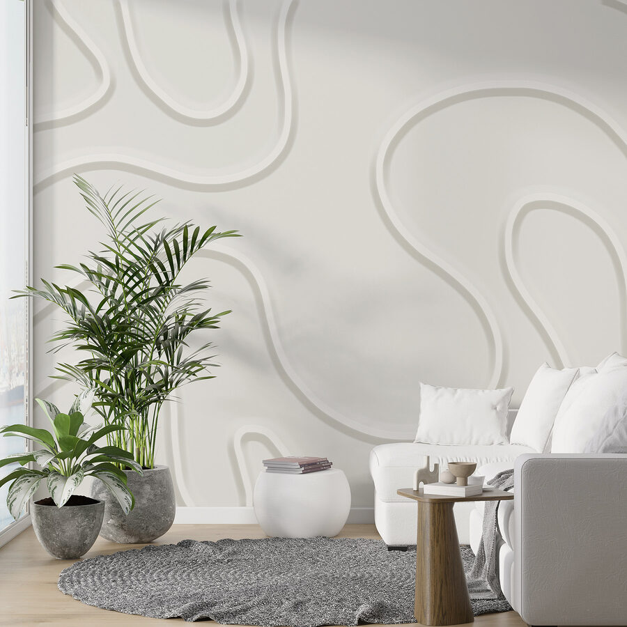 Surface blanche avec des lignes