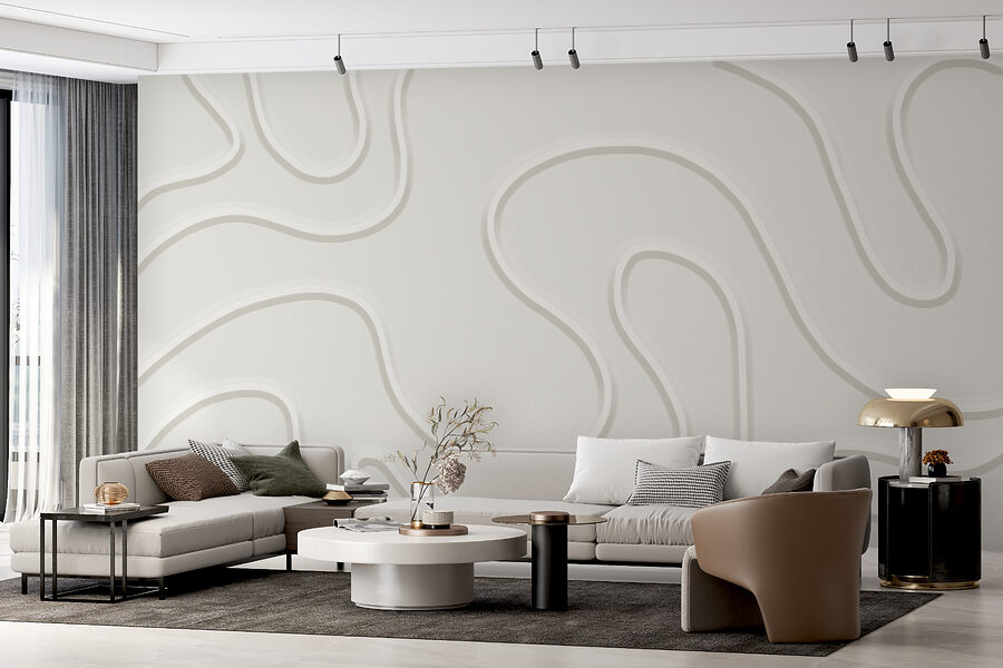 Surface blanche avec des lignes