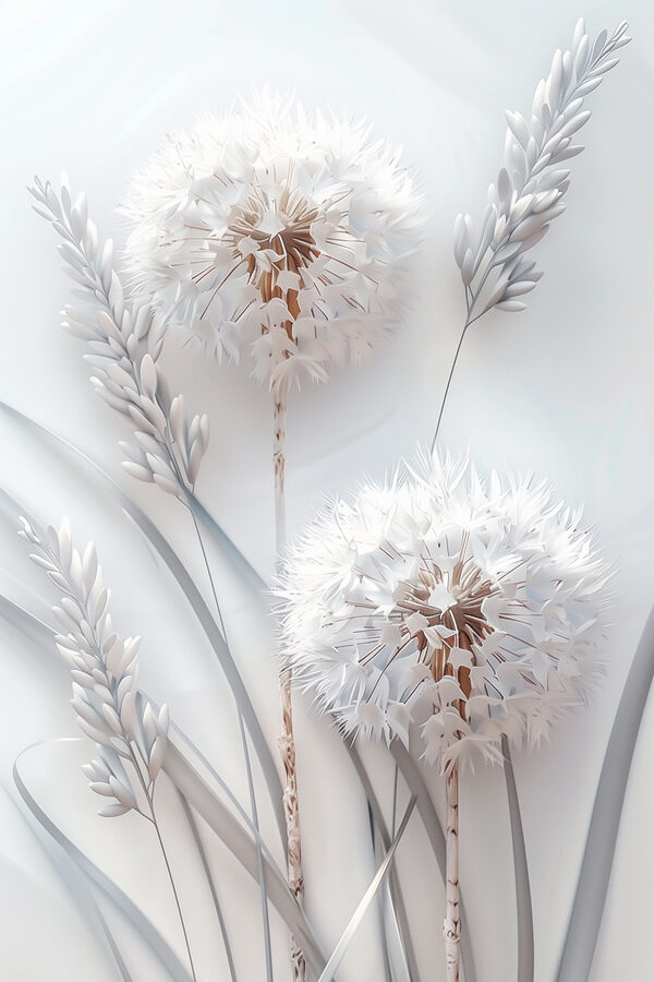 Fleur blanche avec feuilles blanches Fleur blanche avec feuilles blanches