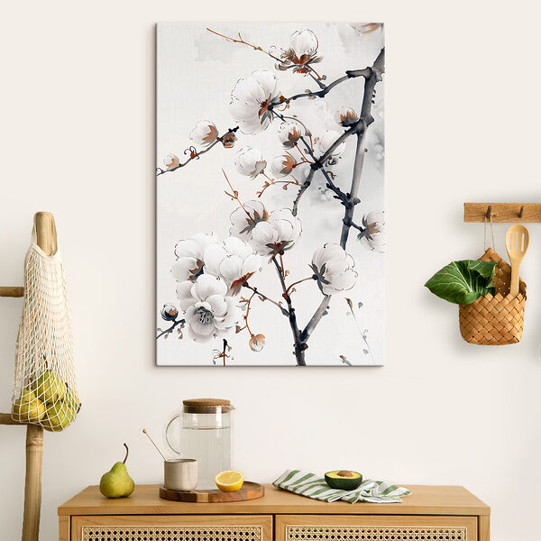 Gros plan de fleurs sur une branche Gros plan de fleurs sur une branche