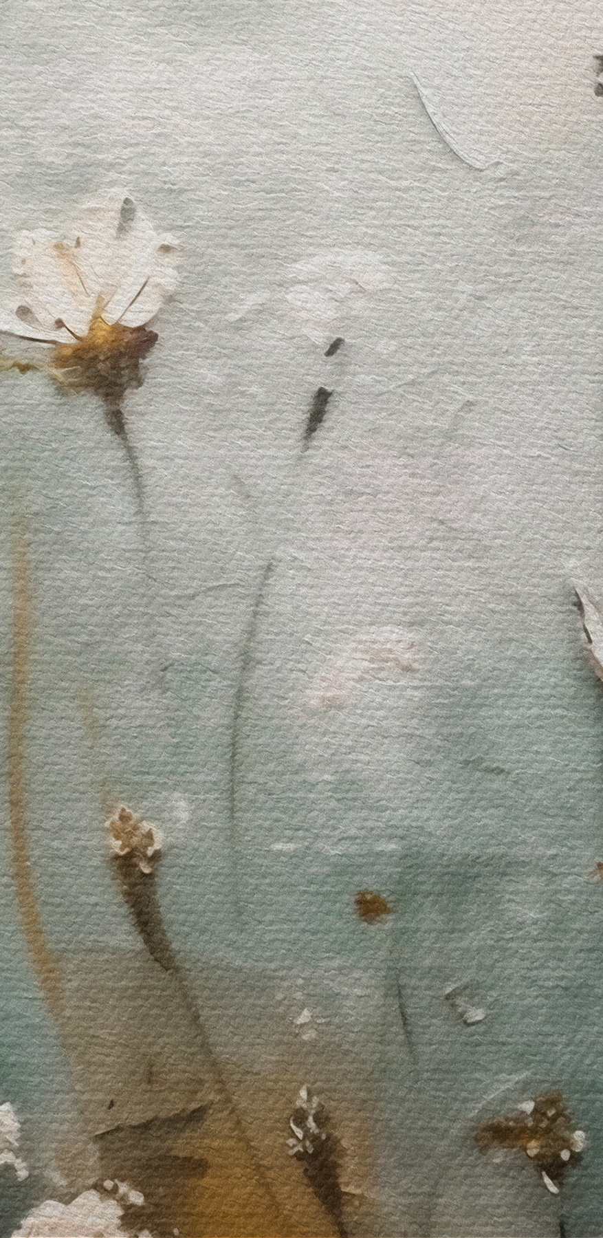 Peinture de fleurs sur un mur