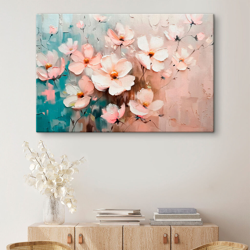 Delicate blooms in soft pastels
