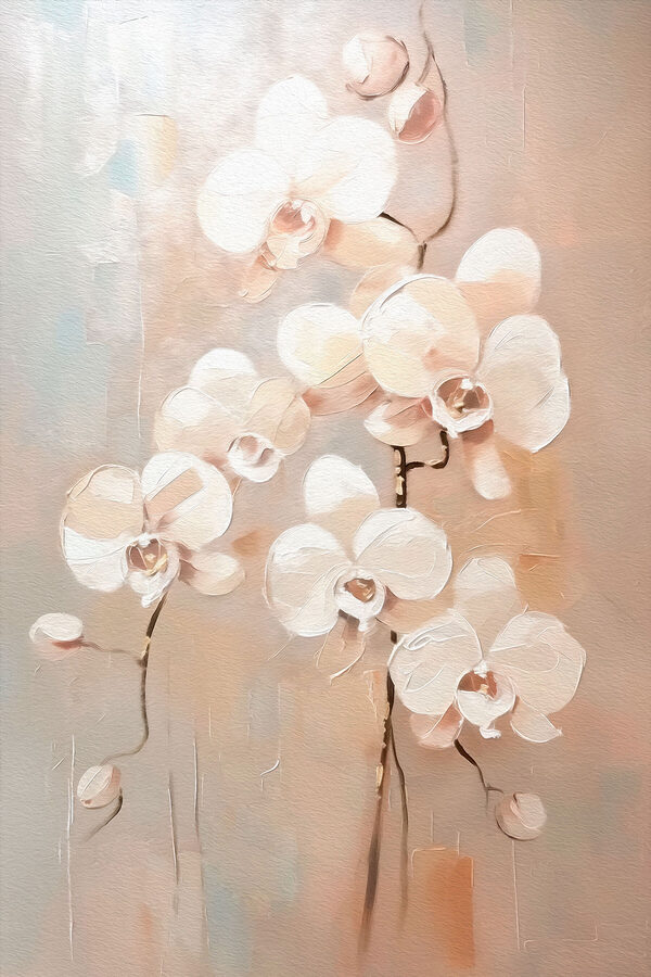 Peinture de fleurs blanches Peinture de fleurs blanches