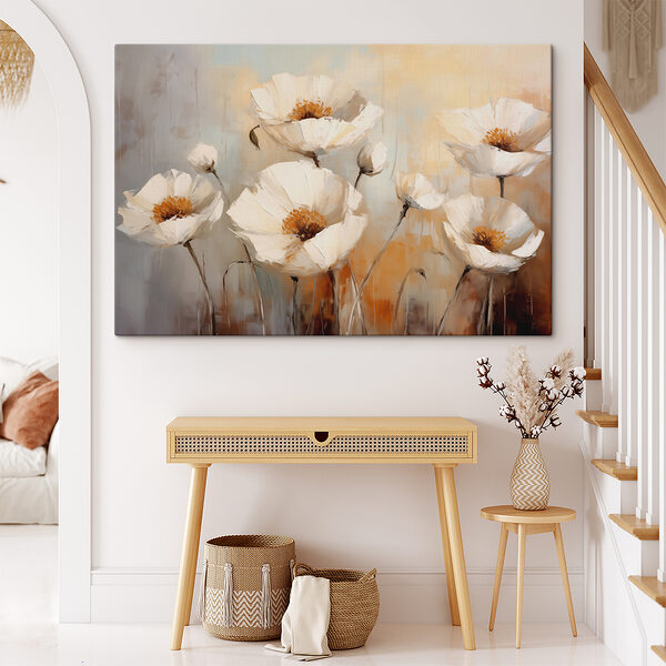 Peinture de fleurs blanches Peinture de fleurs blanches