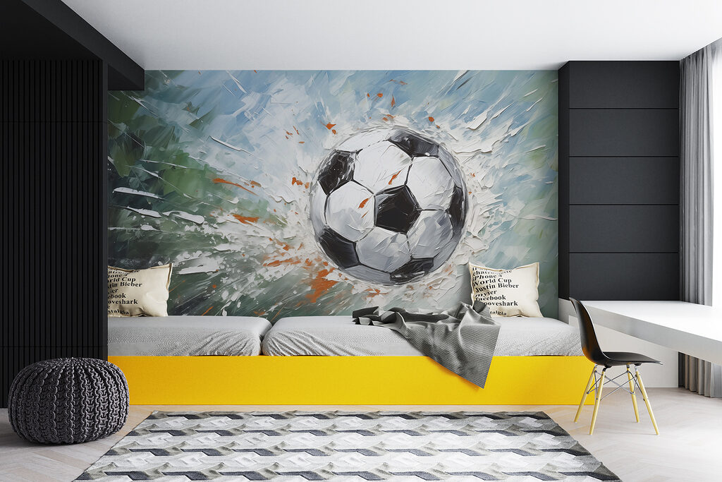 Peinture d'un ballon de football w08117pir14mr 1024x683 - Peinture d'un ballon de football