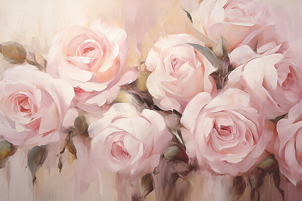 Peinture de roses roses Peinture de roses roses