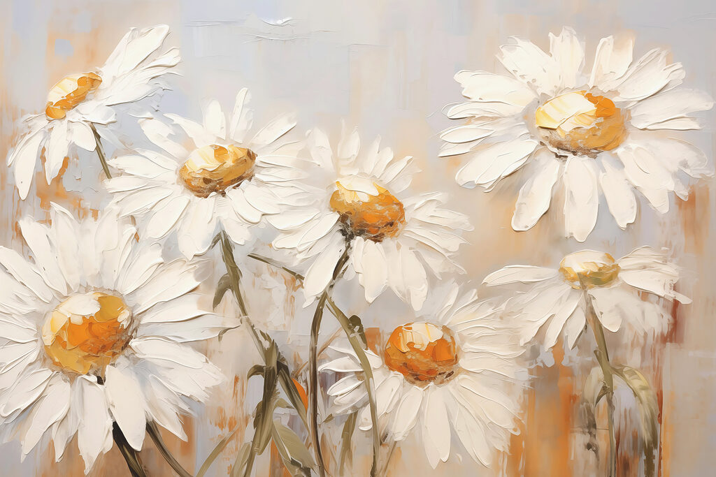 Peinture de fleurs blanches Peinture de fleurs blanches