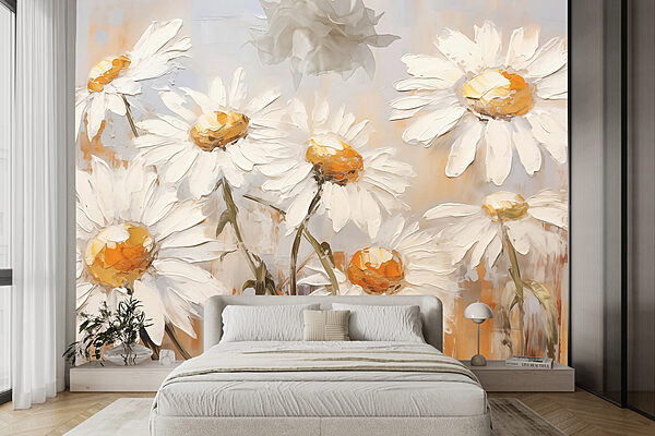 Peinture de fleurs blanches Peinture de fleurs blanches