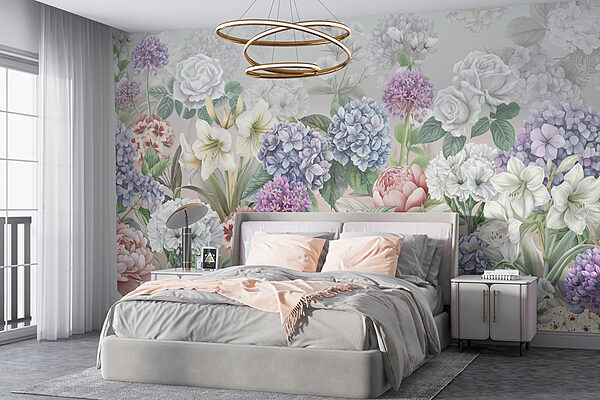 Groupe de fleurs sur fond blanc Groupe de fleurs sur fond blanc