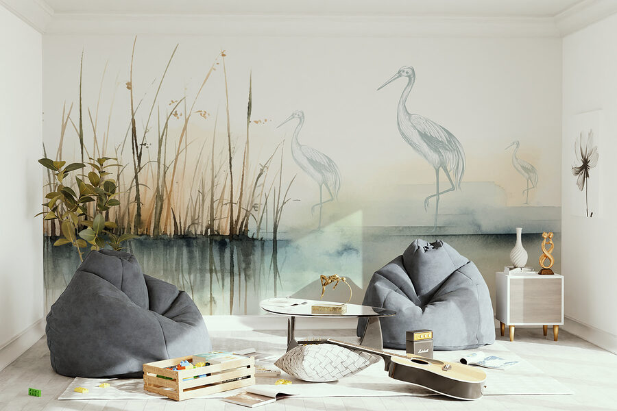 Dessin d'oiseaux sur l'eau Dessin d'oiseaux sur l'eau