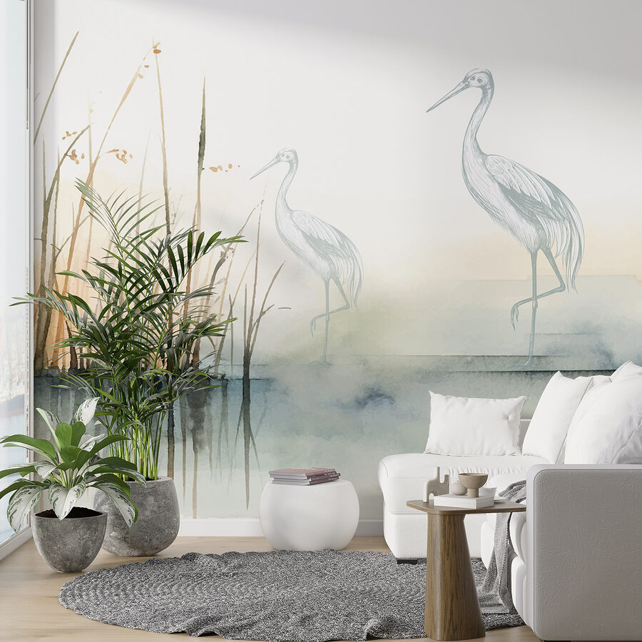 Dessin d'oiseaux sur l'eau Dessin d'oiseaux sur l'eau