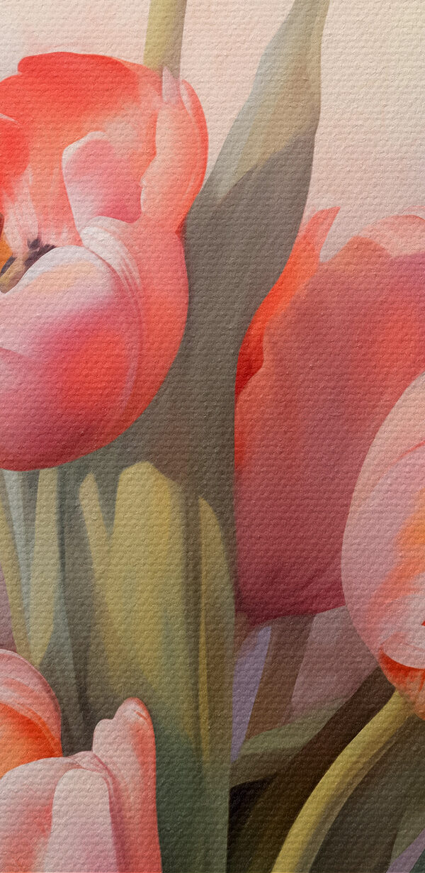 Peinture de tulipes roses Peinture de tulipes roses