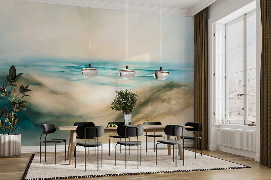 Peinture d'une plage