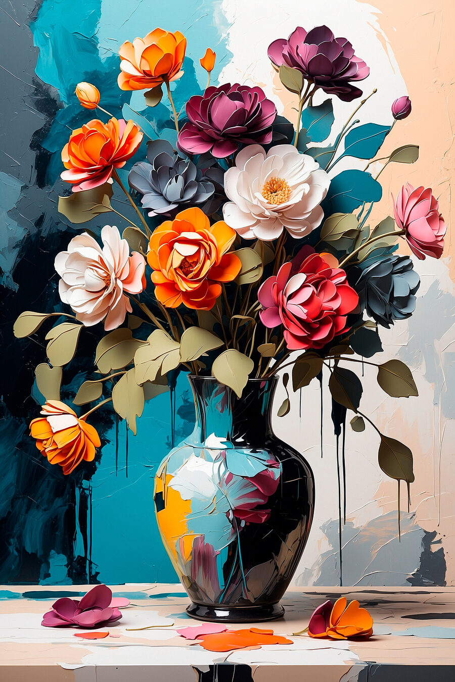 Vase avec des fleurs Vase avec des fleurs