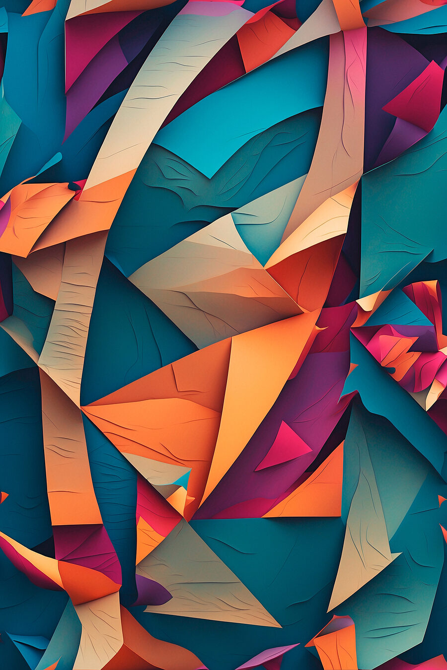 Découpage en papier coloré