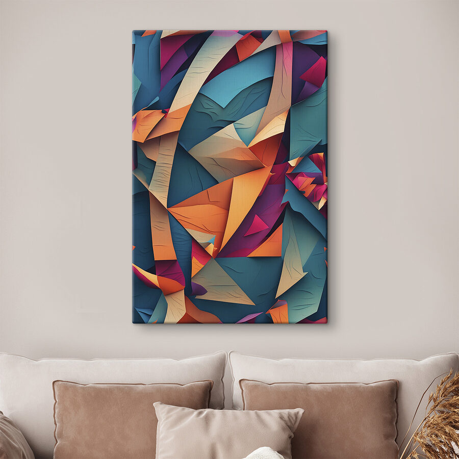 Découpage en papier coloré