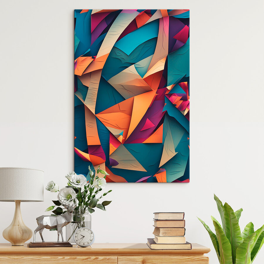 Découpage en papier coloré