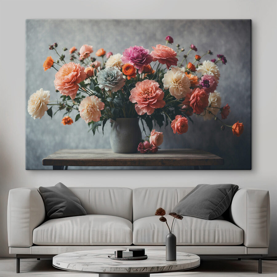 Vase de fleurs sur une table