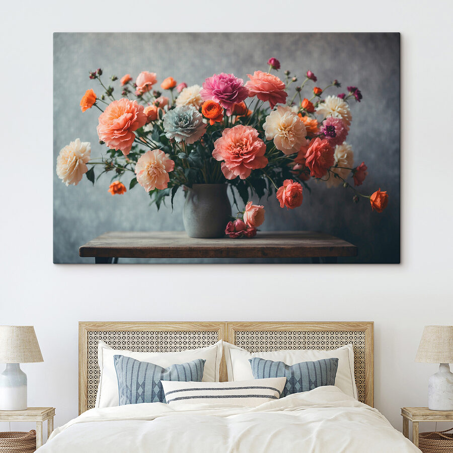 Vase de fleurs sur une table