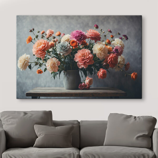 Vase de fleurs sur une table Vase de fleurs sur une table