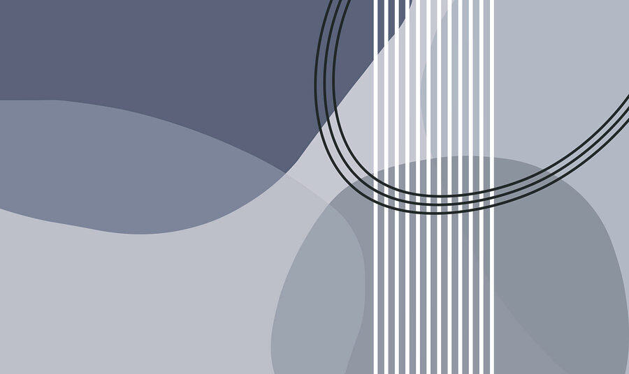 Fond gris et blanc avec des cercles et des lignes noirs