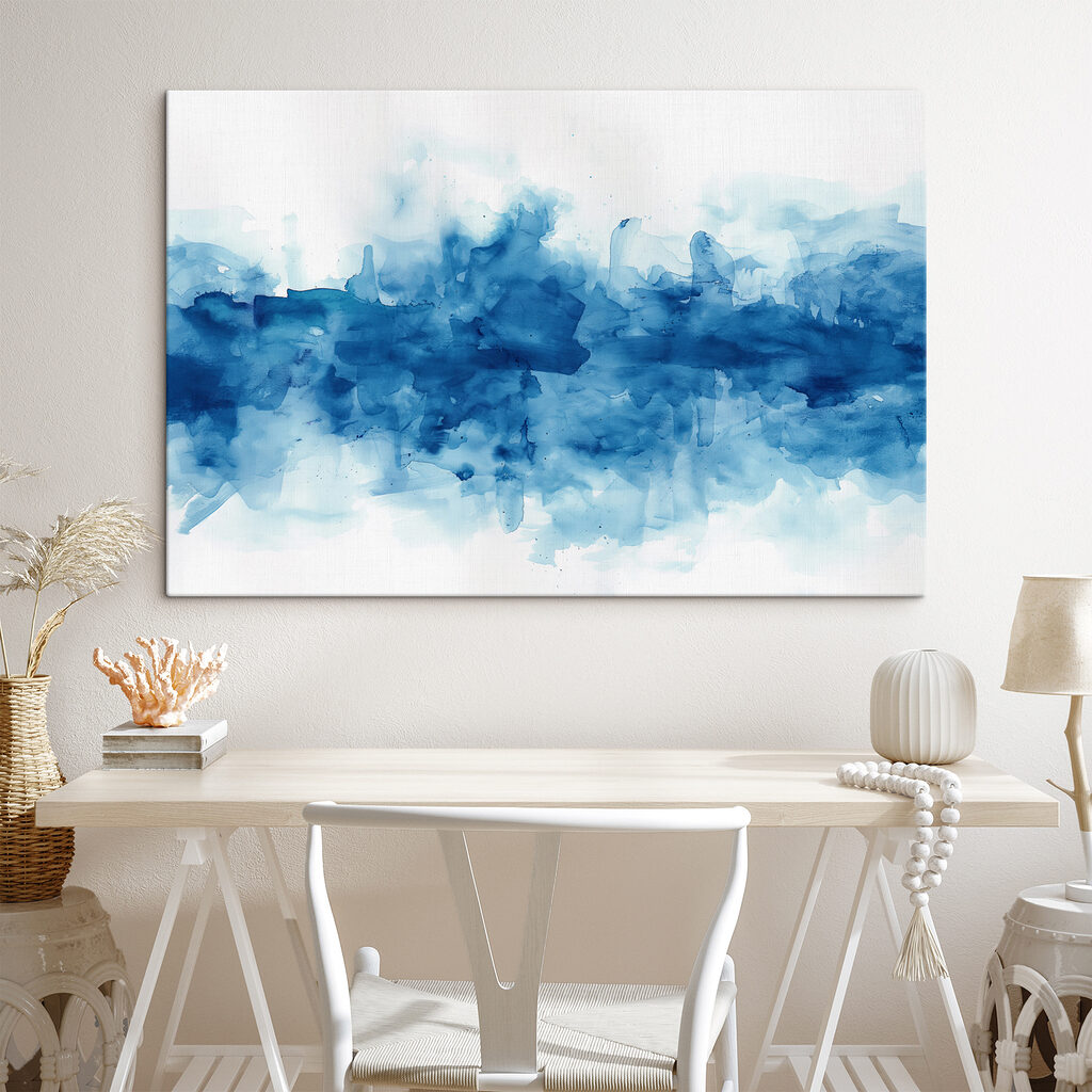 Blue and white watercolor Blue and white watercolor