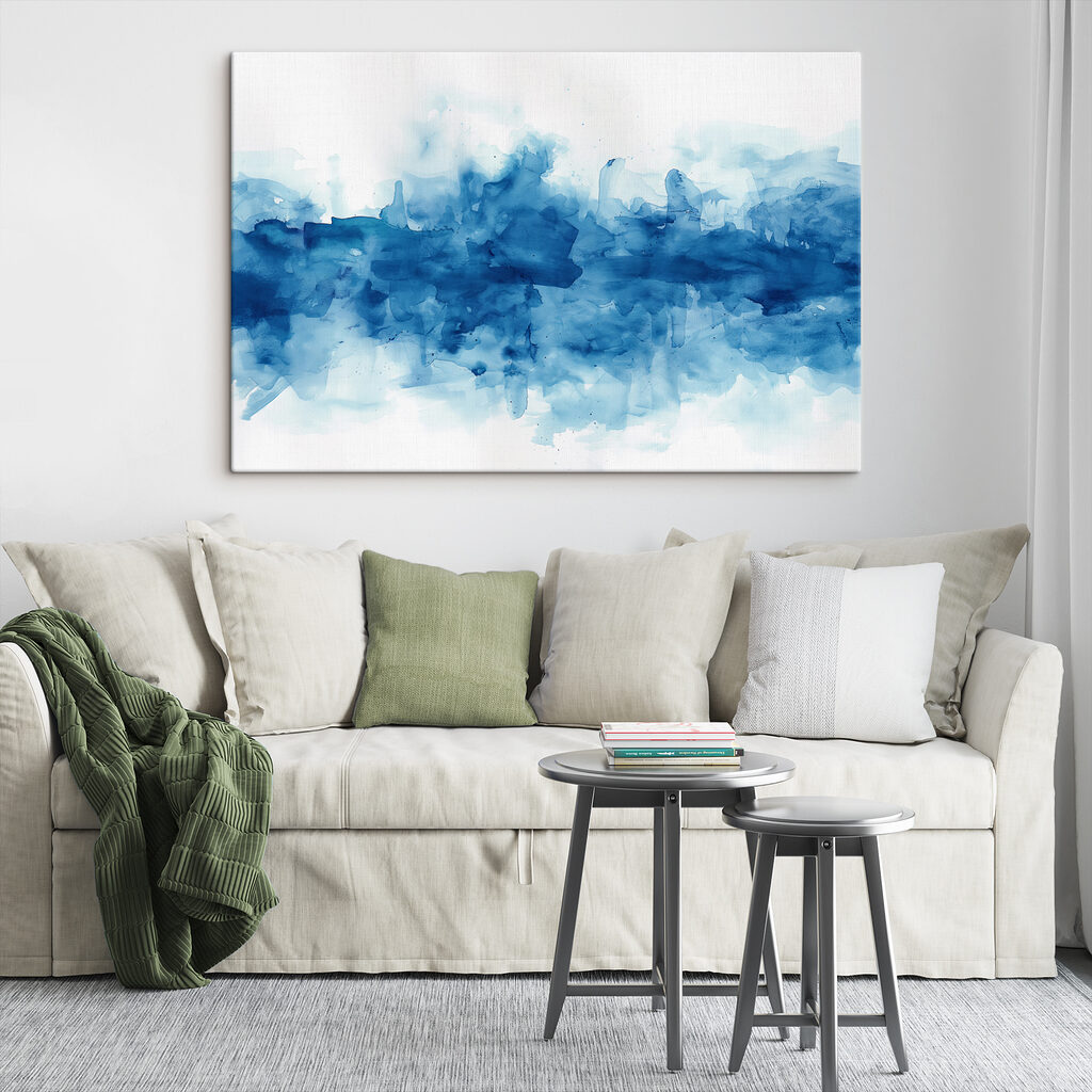 Blue and white watercolor Blue and white watercolor