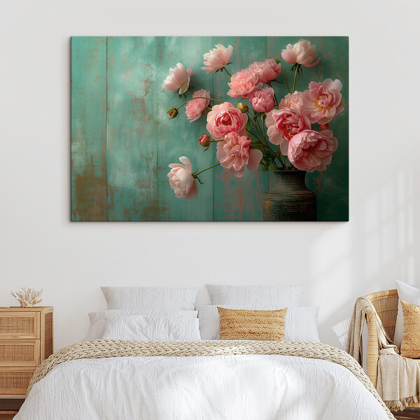 Vase de fleurs roses Vase de fleurs roses