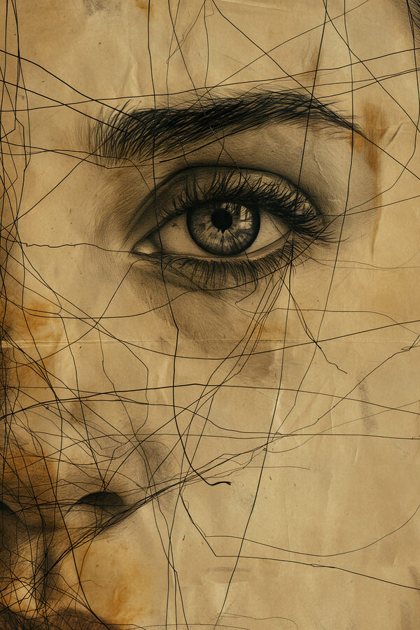Dessin d'un œil de femme Dessin d'un œil de femme