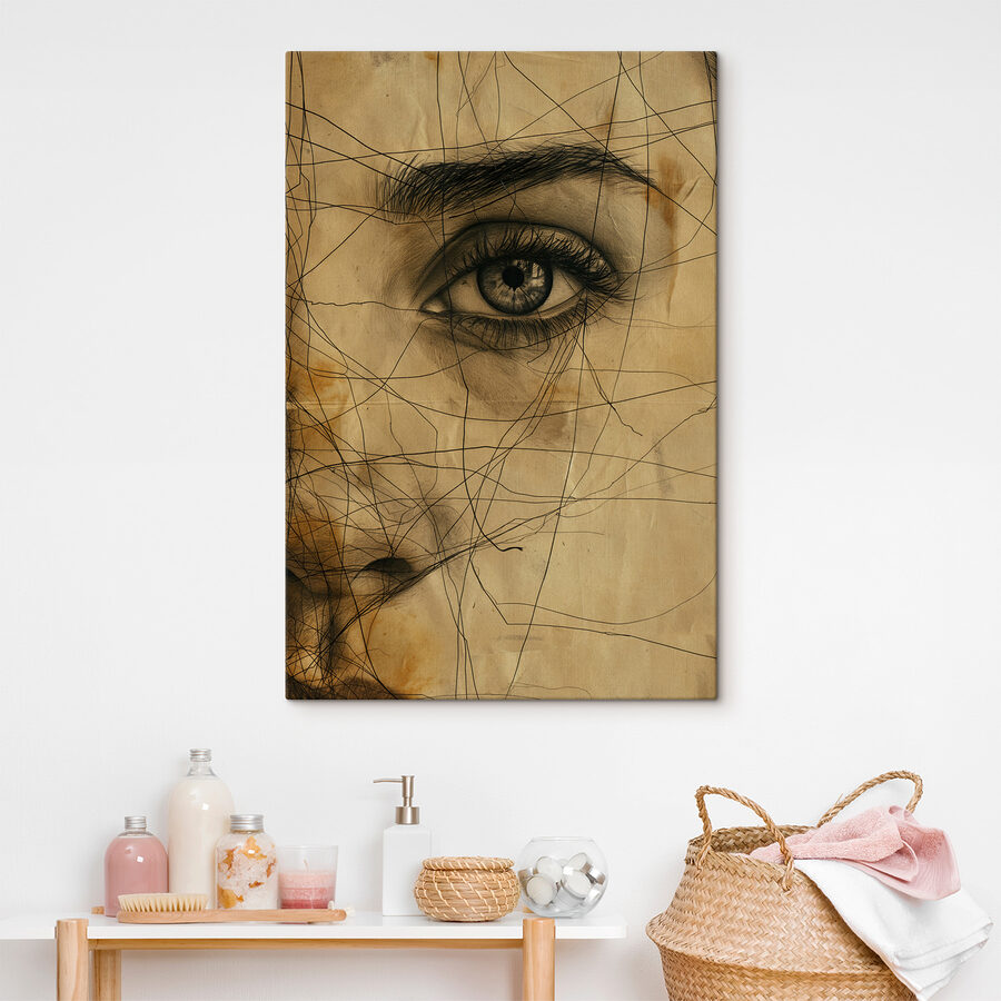 Dessin d'un œil de femme