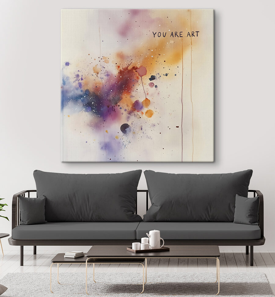 Gros plan sur une peinture