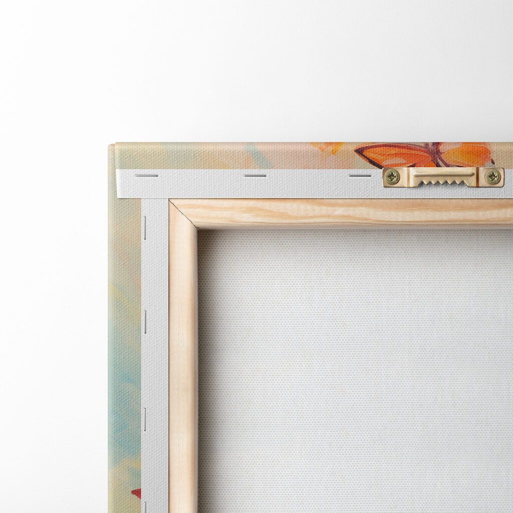 Group of butterflies on a blue background