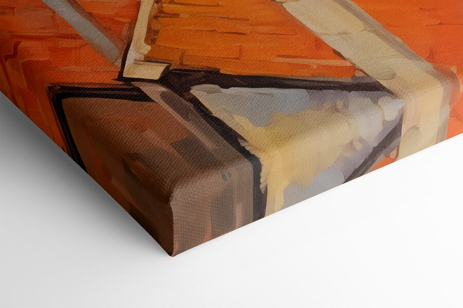 Peinture d'une ville