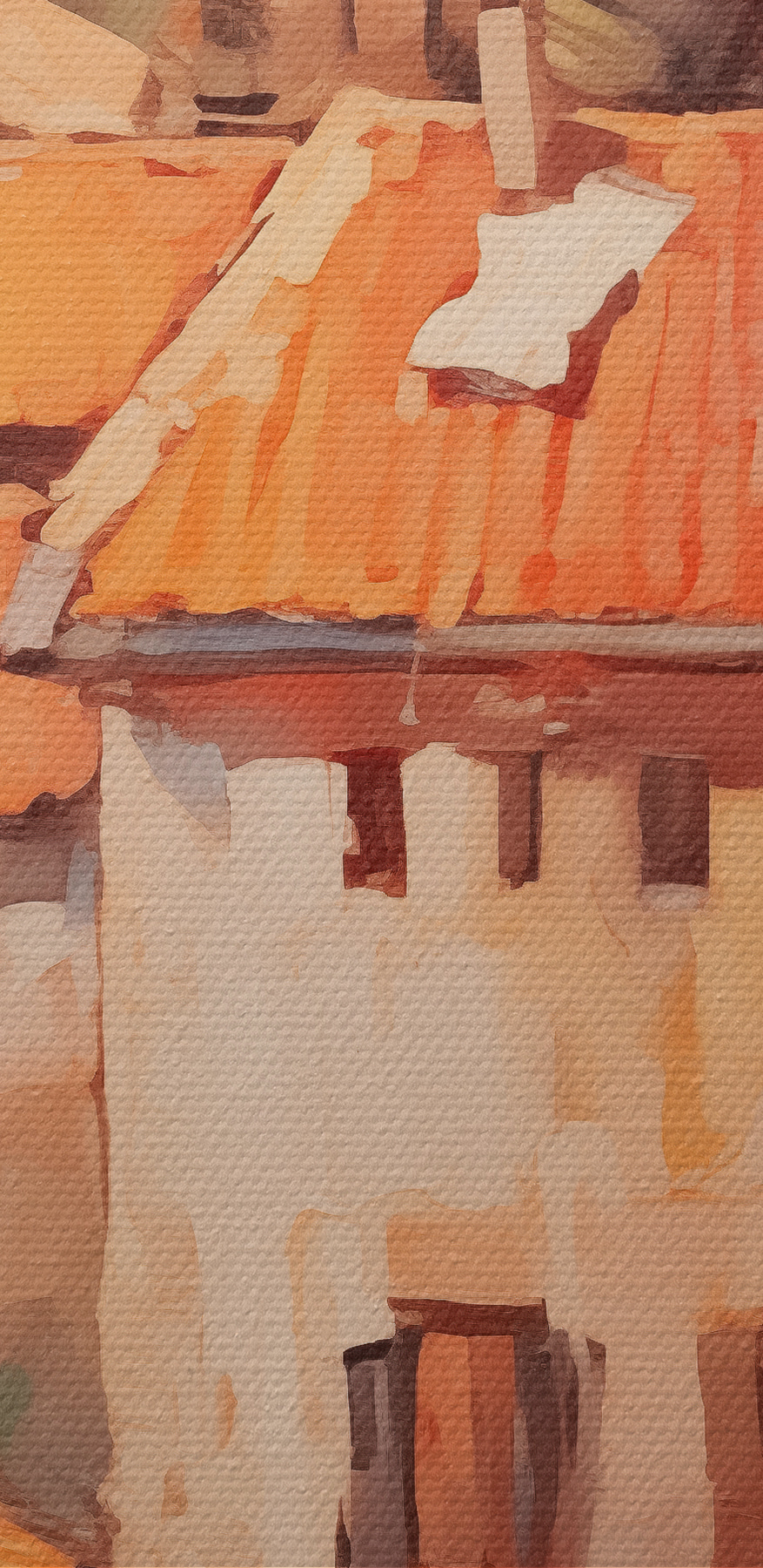 Peinture d'une ville