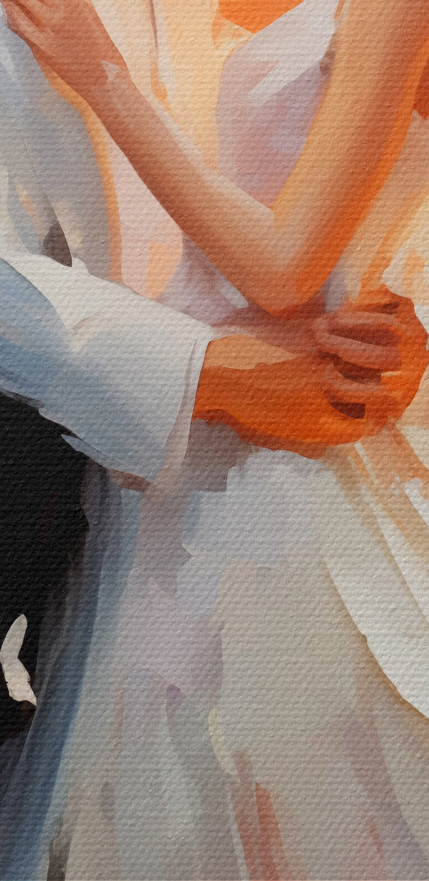 Peinture d'un homme et d'une femme dansant