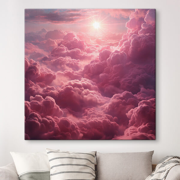 Nuages roses et soleil Nuages roses et soleil