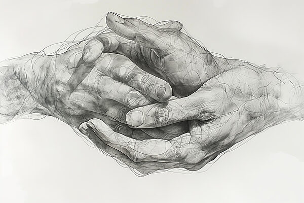 Dessin de deux mains Dessin de deux mains