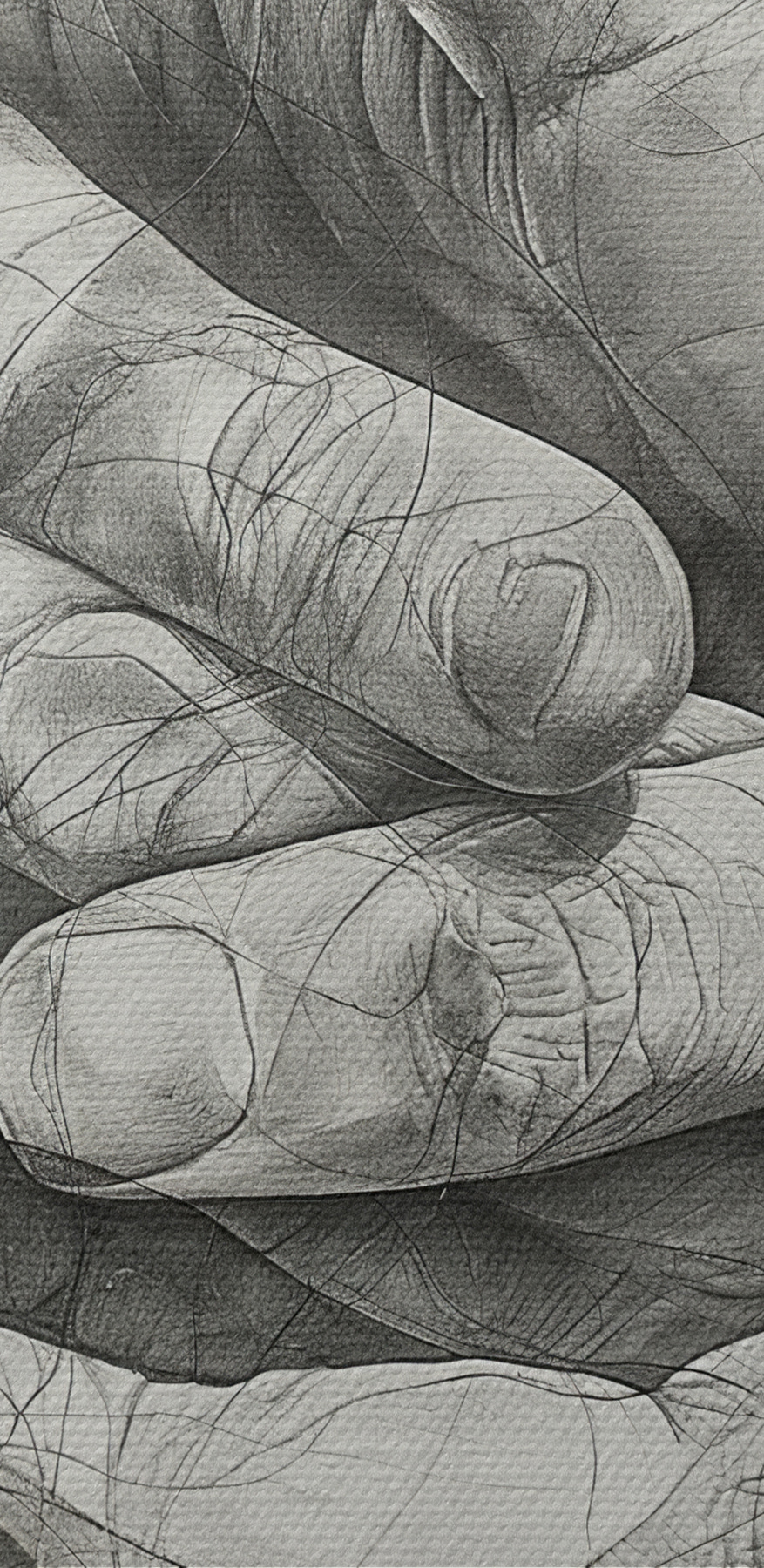 Dessin de deux mains