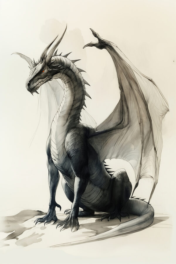 Dessin d'un dragon Dessin d'un dragon