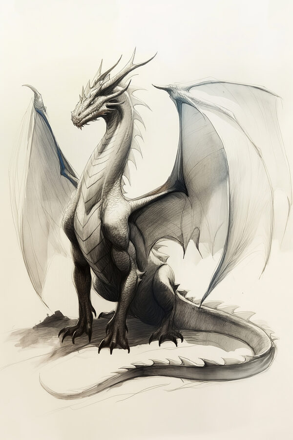 Dessin d'un dragon Dessin d'un dragon