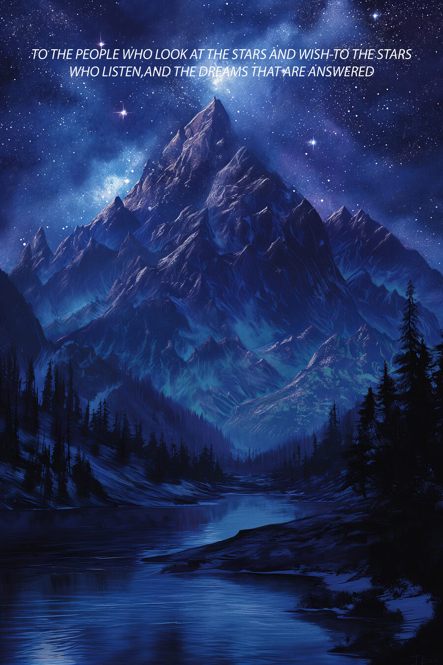 Chaîne de montagnes avec des arbres et une rivière