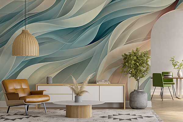 Vagues colorées dans un motif Vagues colorées dans un motif