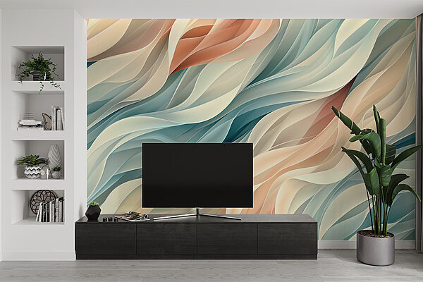 Vagues colorées dans un motif Vagues colorées dans un motif
