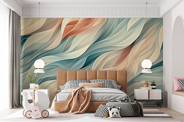 Vagues colorées dans un motif Vagues colorées dans un motif