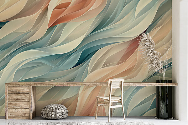 Vagues colorées dans un motif Vagues colorées dans un motif
