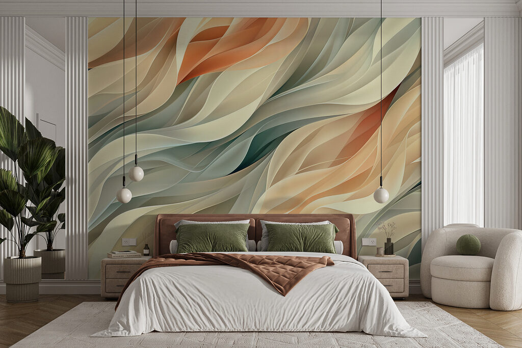 Close up of a colorful pattern